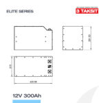 12V 300Ah LiFePO4 Lityum Demir Fosfat Batarya/Akü - Bluetooth/Wifi (Kopya) - Görsel 5