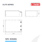 12V 400Ah LiFePO4 Lityum Demir Fosfat Batarya/Akü - Bluetooth/Wifi - Görsel 5
