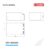 12V 900Ah LiFePO4 Lityum Demir Fosfat Batarya/Akü - Bluetooth/Wifi - Görsel 5