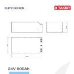 24V 600Ah LiFePO4 Lityum Demir Fosfat Batarya/Akü - Bluetooth/Wifi (Kopya) (Kopya) (Kopya) (Kopya) (Kopya) (Kopya) - Görsel 5