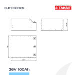 36V 100Ah LiFePO4 Lityum Demir Fosfat Batarya/Akü - Bluetooth/Wifi (Kopya) (Kopya) (Kopya) (Kopya) (Kopya) (Kopya) (Kopya) (Kopya) - Görsel 5